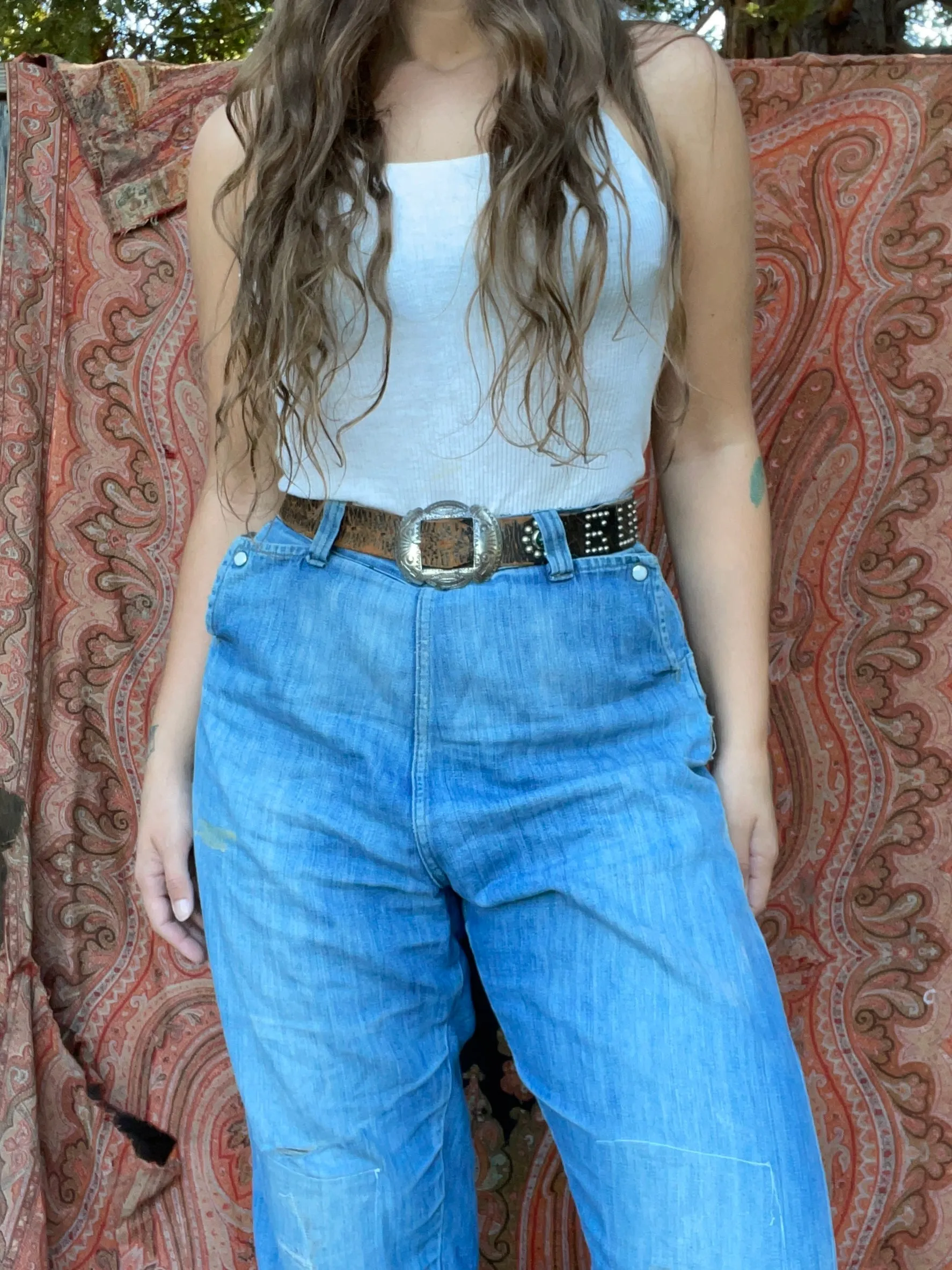 1950s Ranch Maid Side Zip Western Jeans