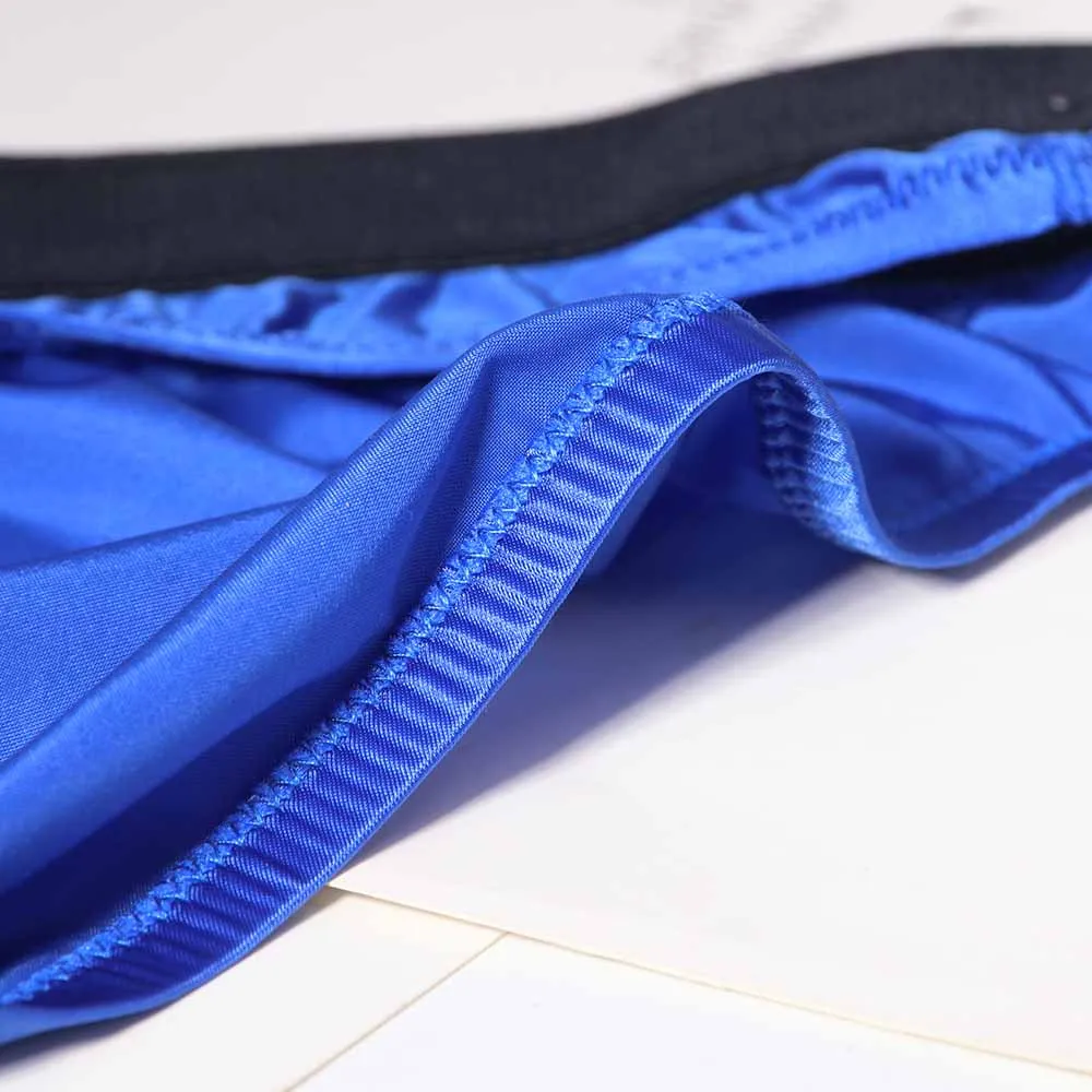 3-Pack Men's Satin-Finish Ice Silk Low-Rise Briefs - JEWYEE AY 875