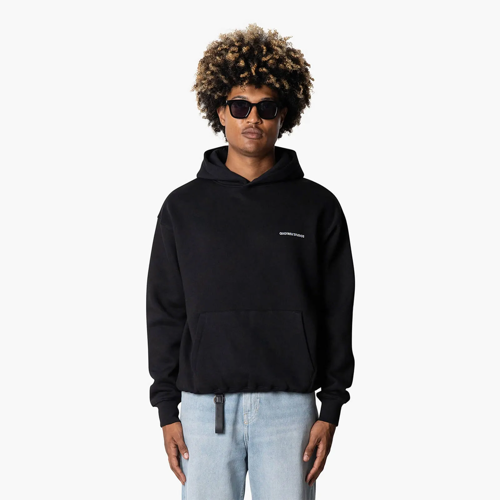 ANGEL HOODIE | BLACK/COBALT