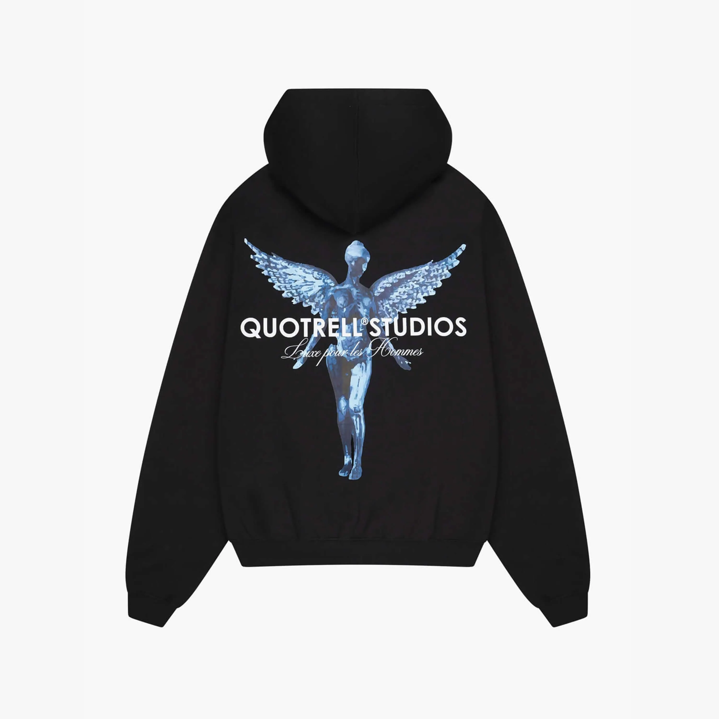 ANGEL HOODIE | BLACK/COBALT