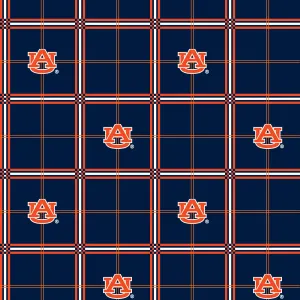AUBURN UNIVERSITY-Plaid Flannel-100% Cotton-AU023