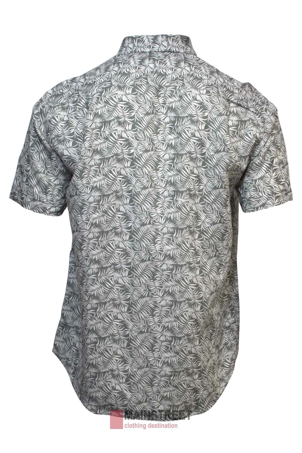 Back Bay Linen Print Short Sleeve Shirt
