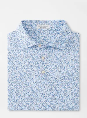 Bar For The Course Performance Jersey Polo by Peter Millar - White