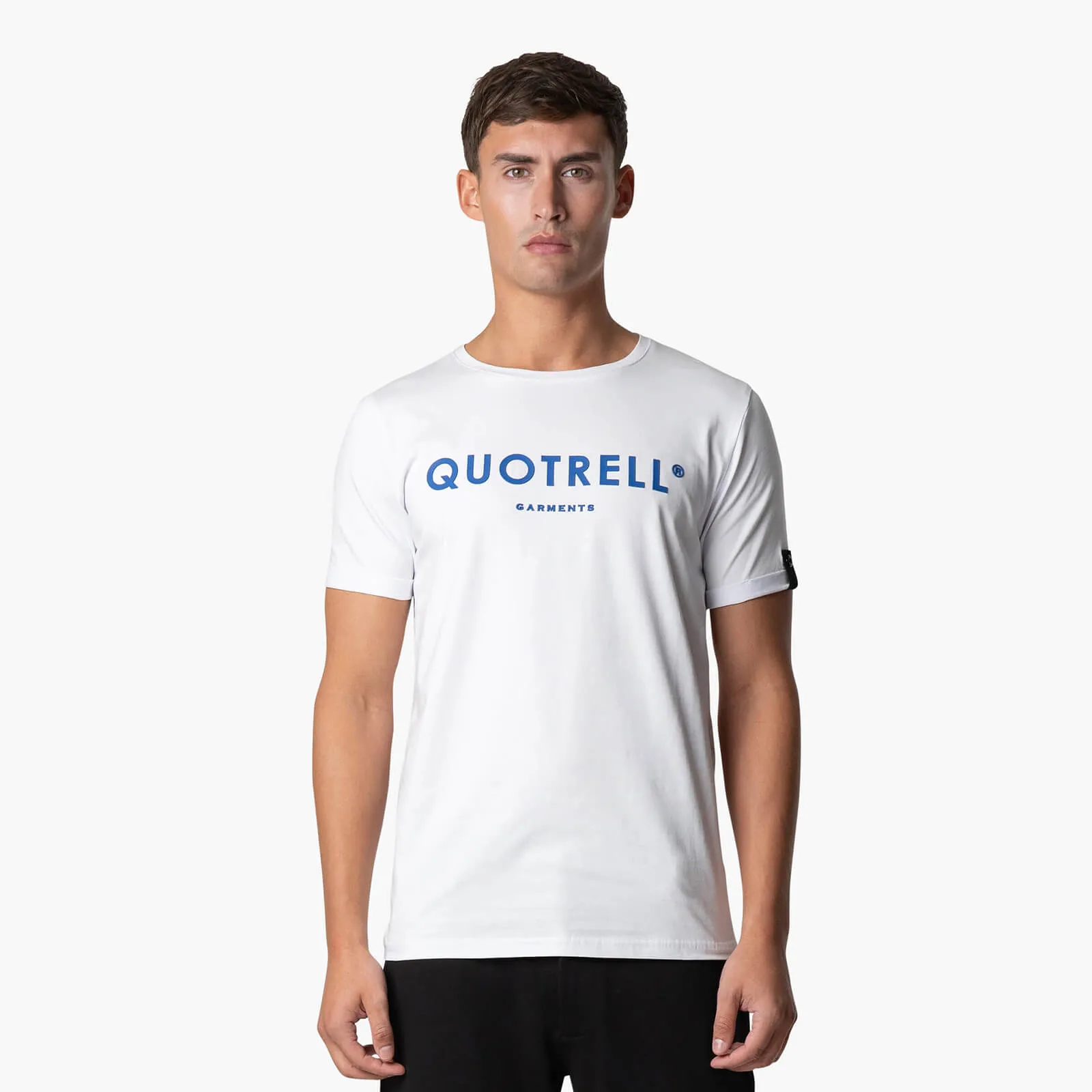 BASIC GARMENTS TEE | WHITE/COBALT
