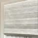 Beige ivory striped 100% Linen Casual Flat Roman Shade