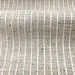Beige ivory striped 100% Linen Casual Flat Roman Shade