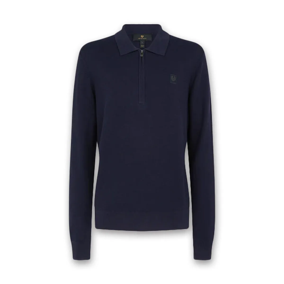 Belstaff - Drift Knitted Polo in Dark Ink
