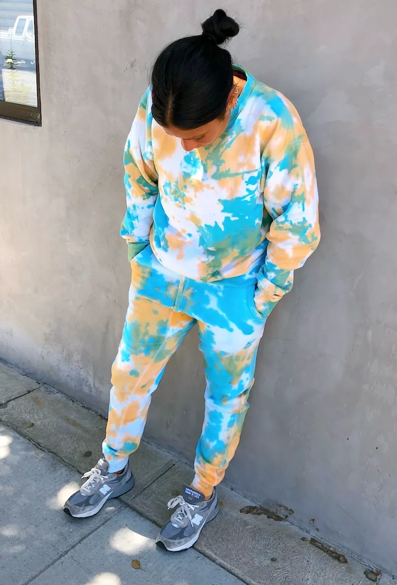 Blue Tangerine Tie Dye Loungewear Set