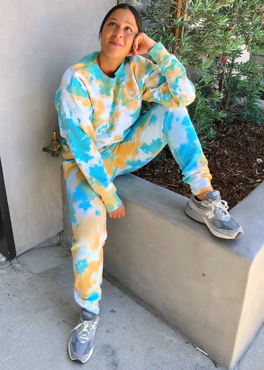 Blue Tangerine Tie Dye Loungewear Set
