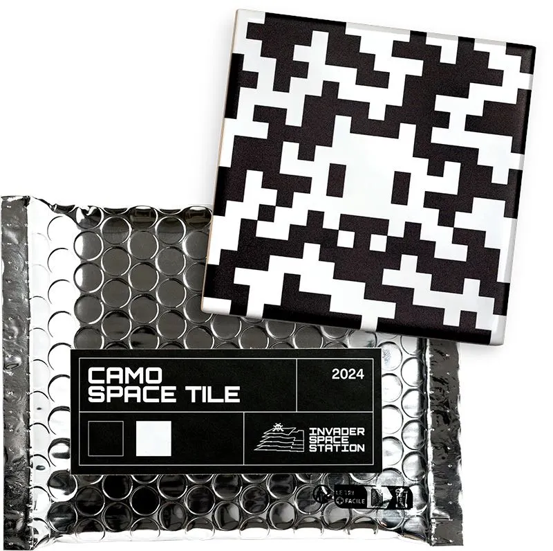Camo Space Tile (Black & White)