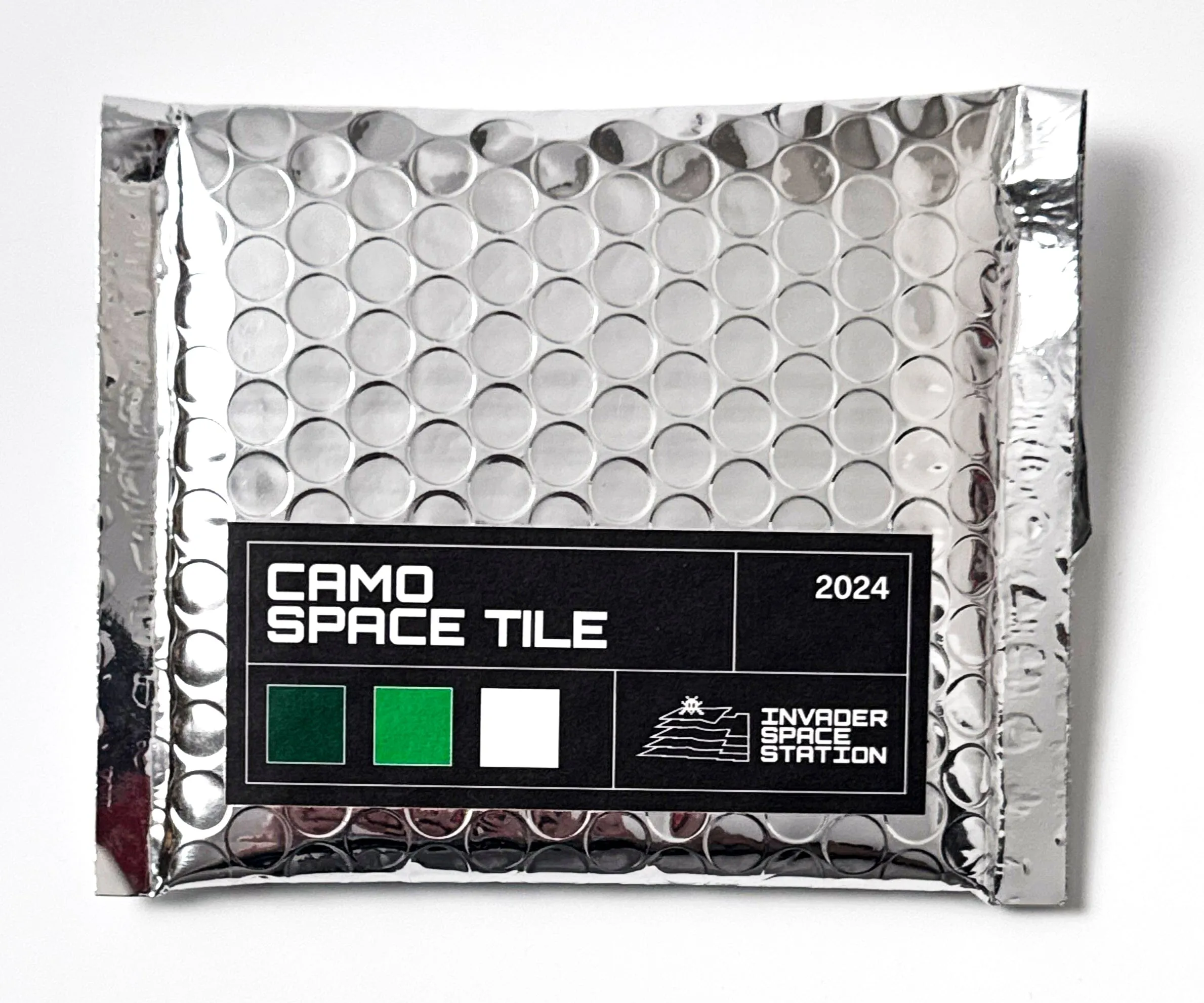 Camo Space Tile (Green & White)