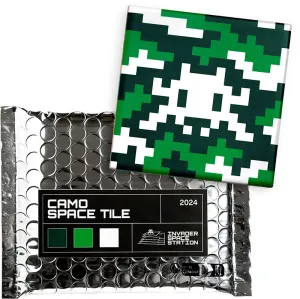 Camo Space Tile (Green & White)