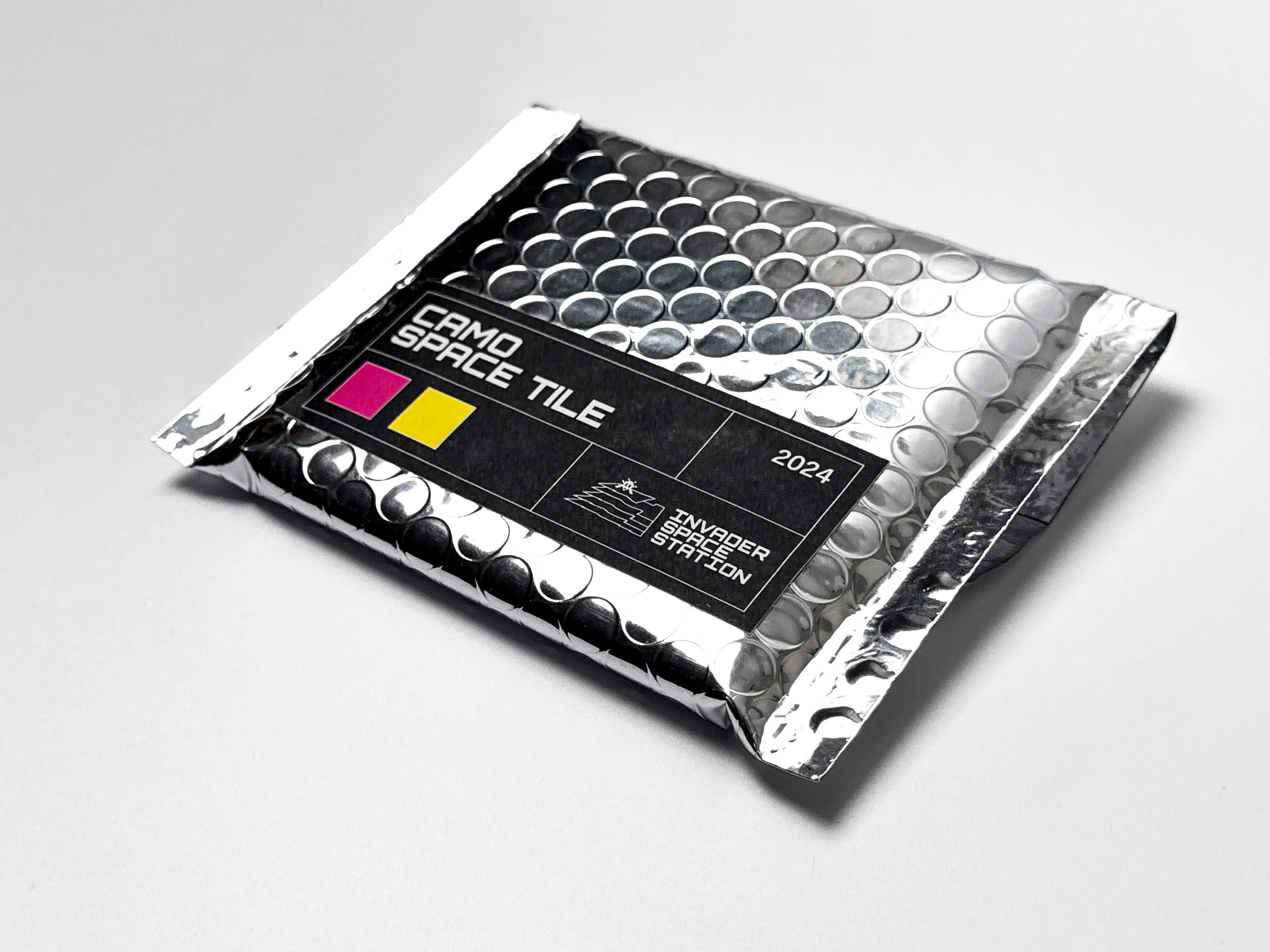 Camo Space Tile (Pink & Yellow)