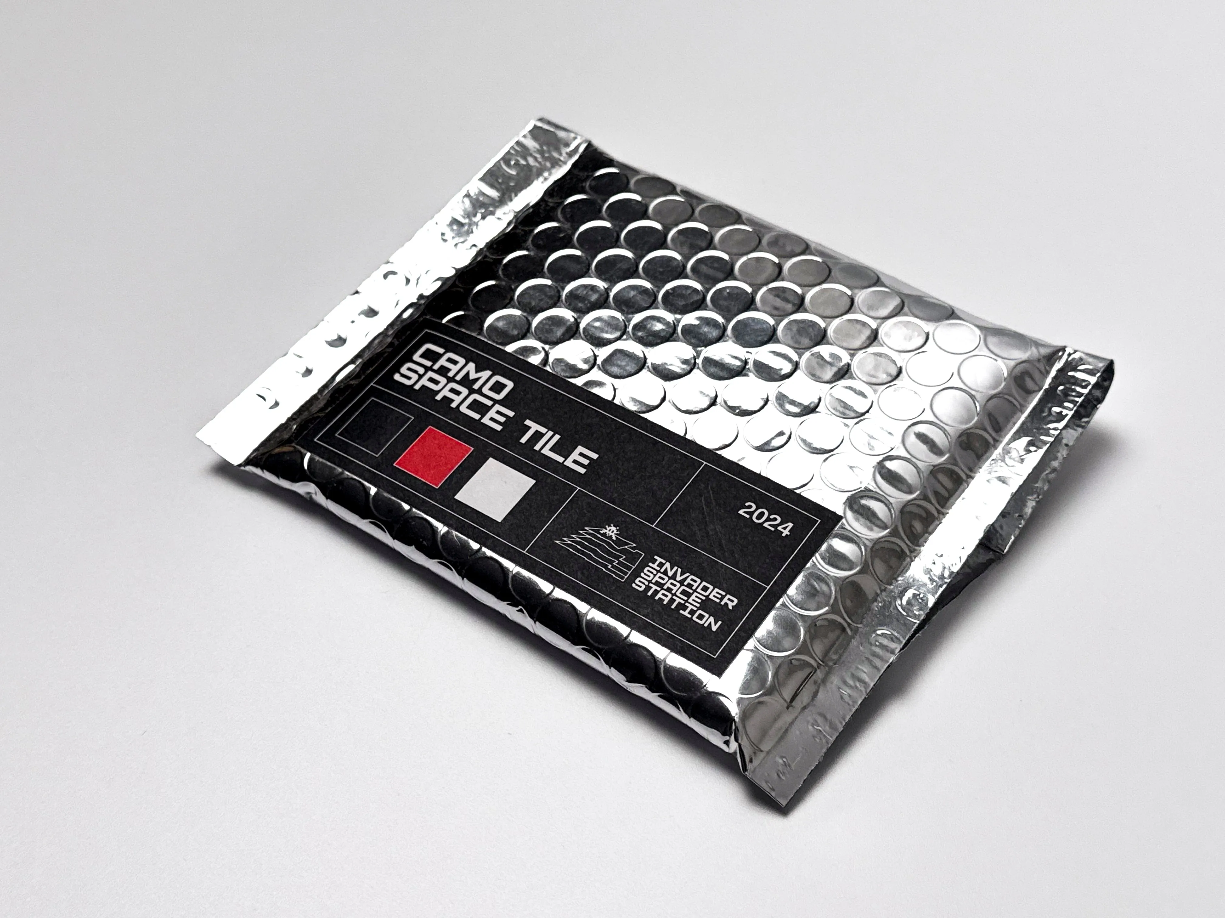 Camo Space Tile (Red, Black, & White)
