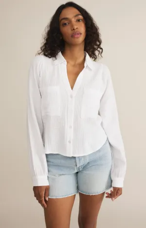 CAMPO BUTTON UP GAUZE TOP - ZSUPPLY