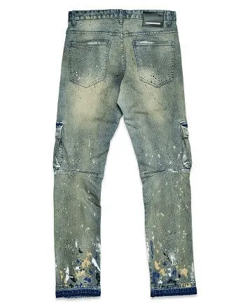 CARGO STRAIGHT DENIM