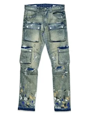 CARGO STRAIGHT DENIM