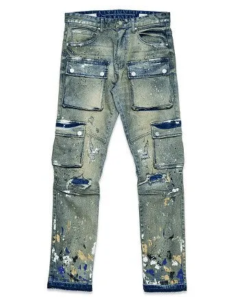 CARGO STRAIGHT DENIM