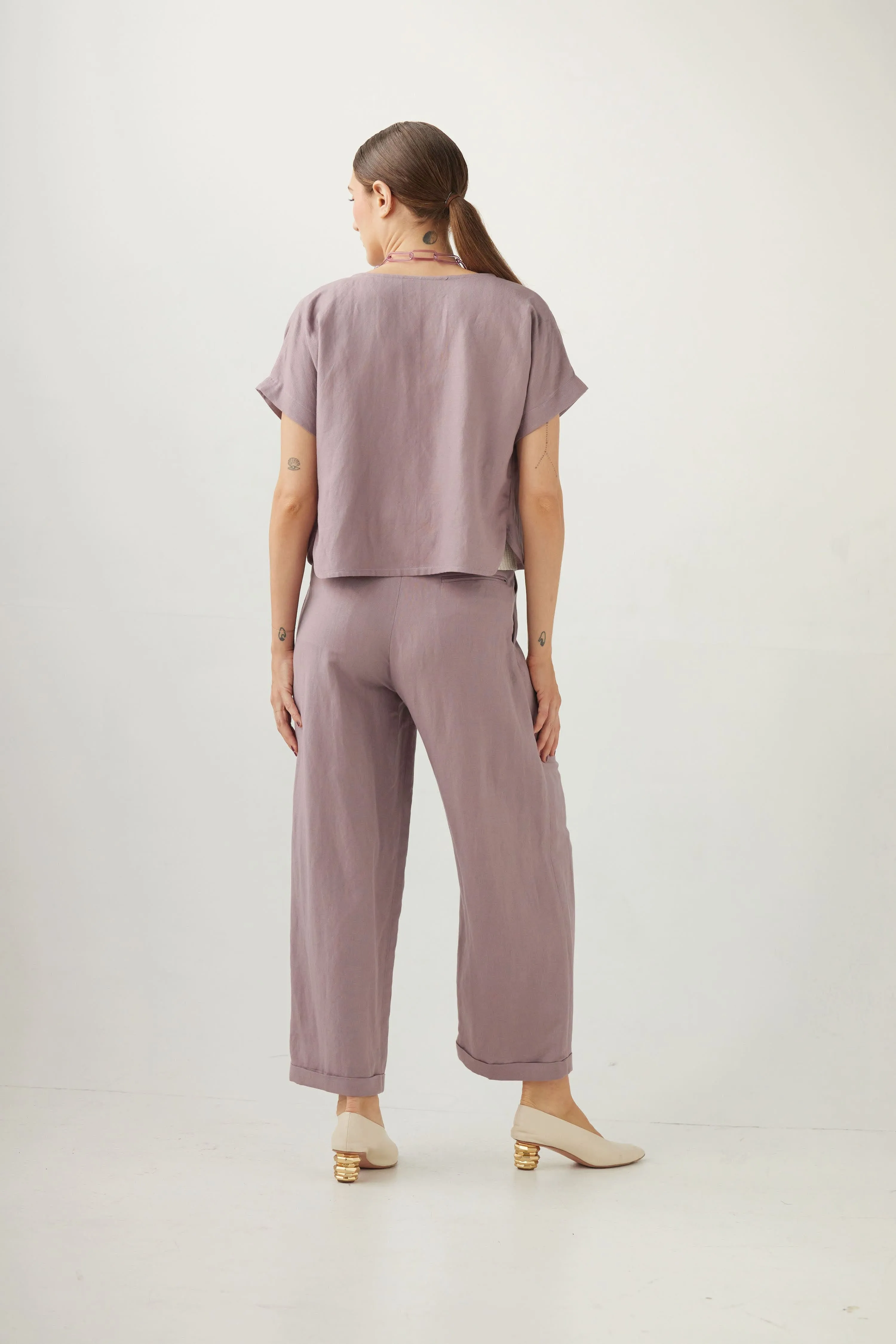 Charlie Pant in Linen Blend