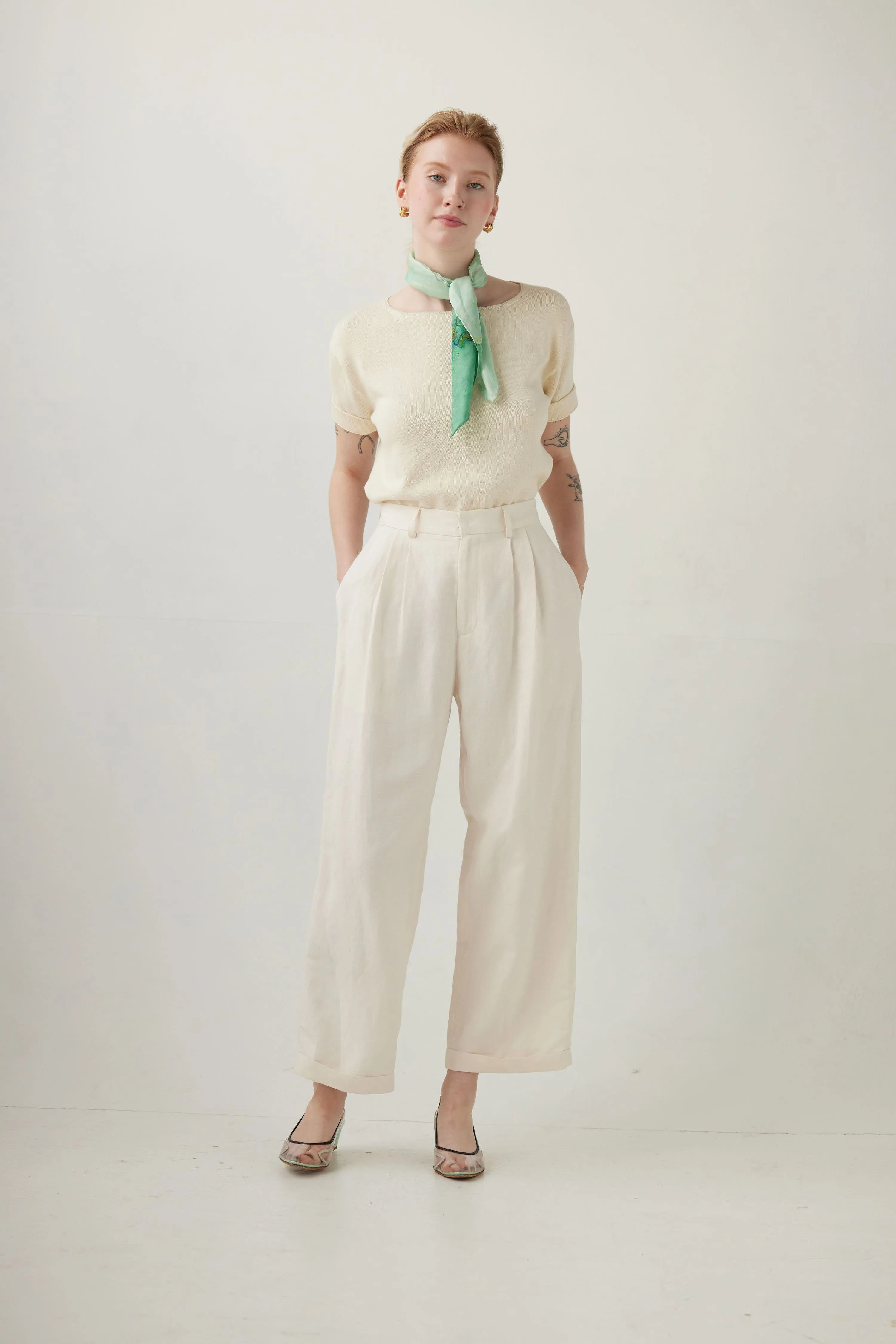 Charlie Pant in Linen Blend
