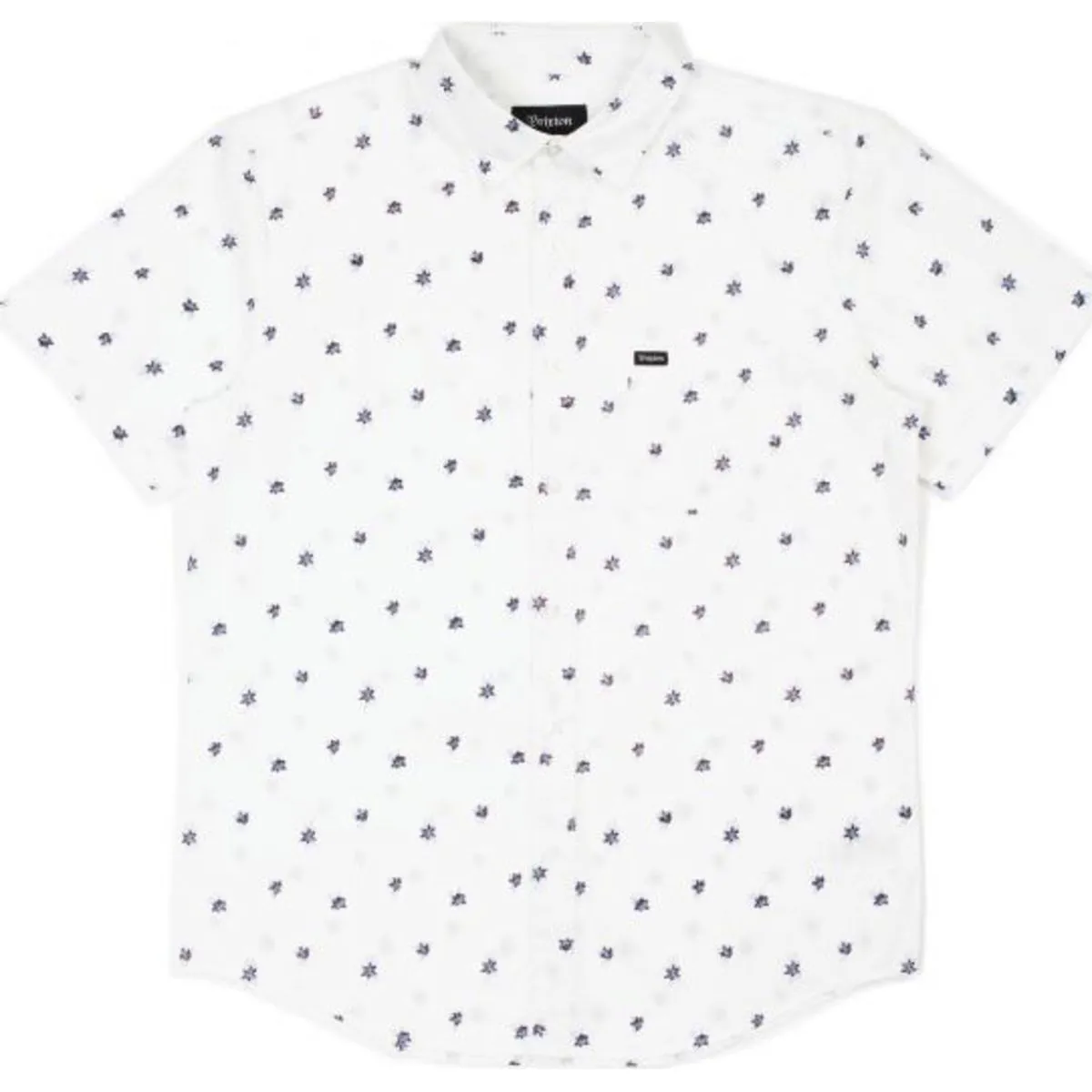 Charter Print S/S Woven - Off White/Casa Blanca Blue