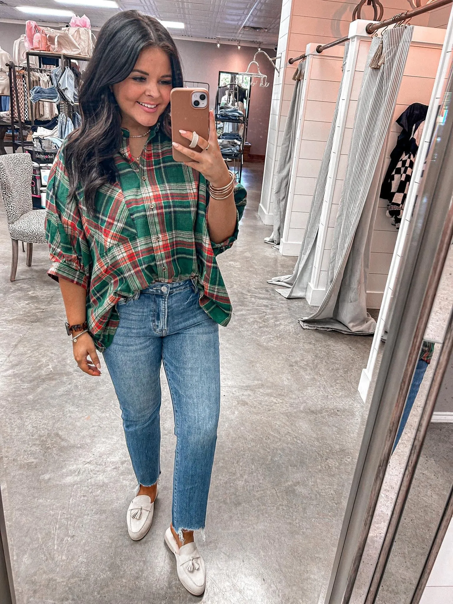 Cheerful Beginnings Plaid Top