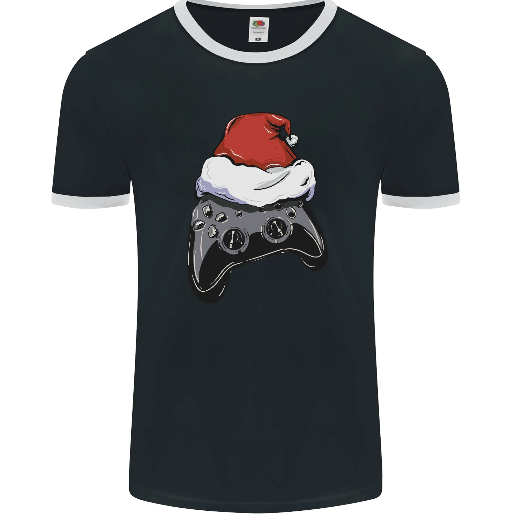 Christmas Video Game Controller Gaming Joypad Mens Ringer T-Shirt FotL