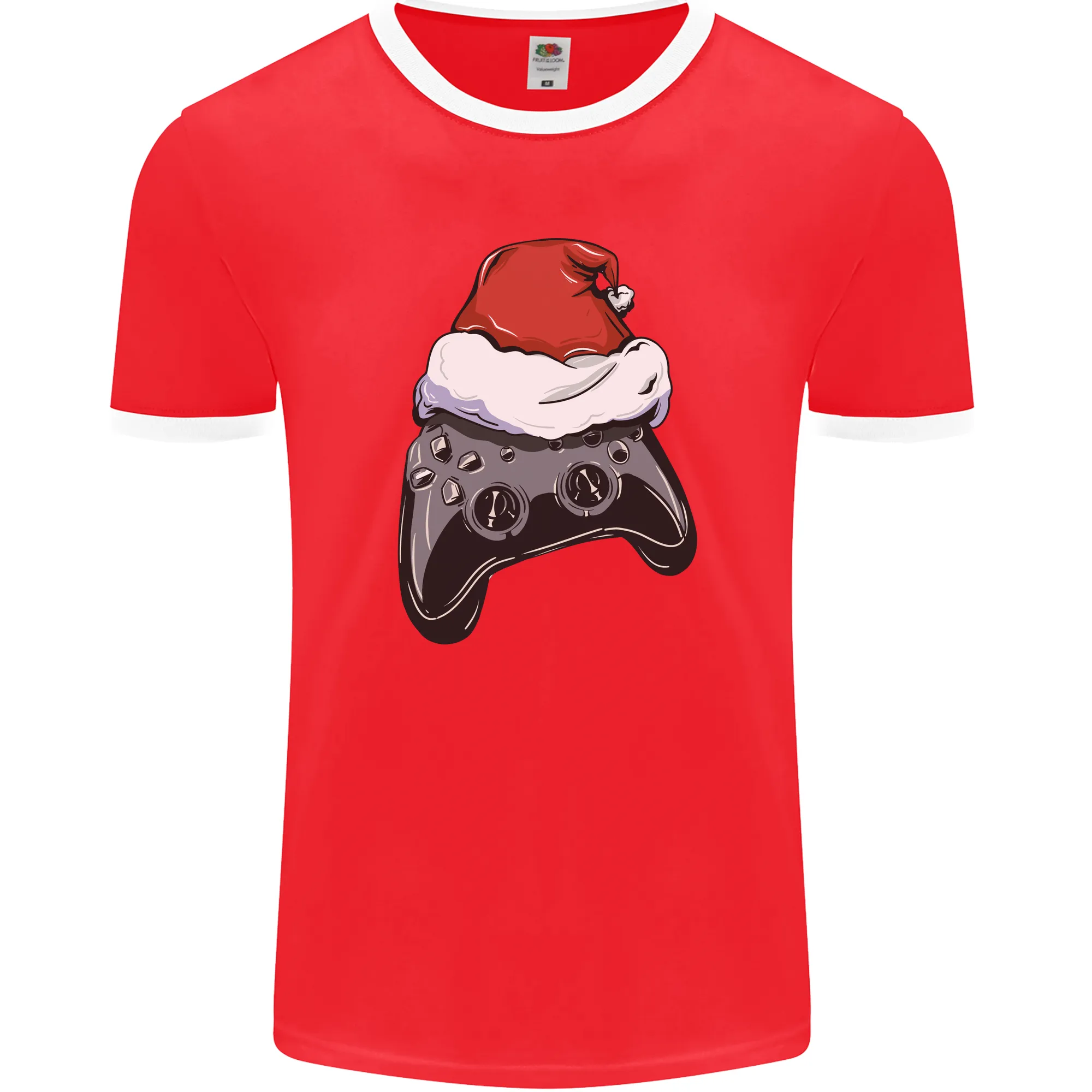 Christmas Video Game Controller Gaming Joypad Mens Ringer T-Shirt FotL