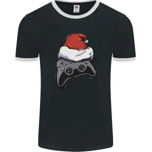 Christmas Video Game Controller Gaming Joypad Mens Ringer T-Shirt FotL