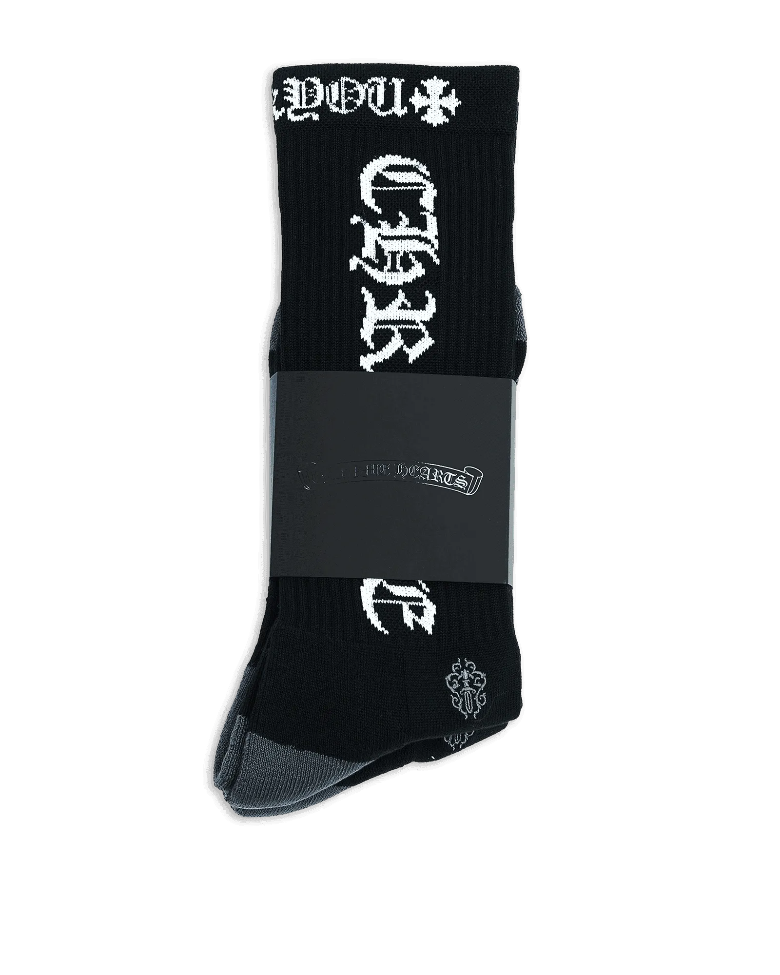Chrome Hearts 3 Pack CH Logo Socks Black