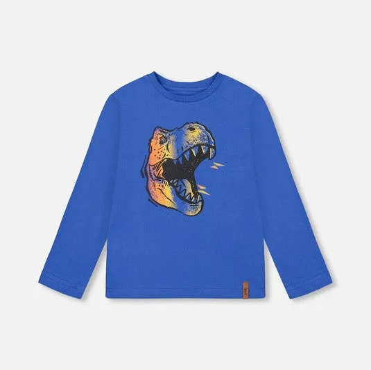 Cobalt Blue Dino Jersey T-Shirt