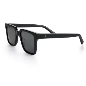 Cobalt Sunglasses - Matte Black Frame with Skull Emblem
