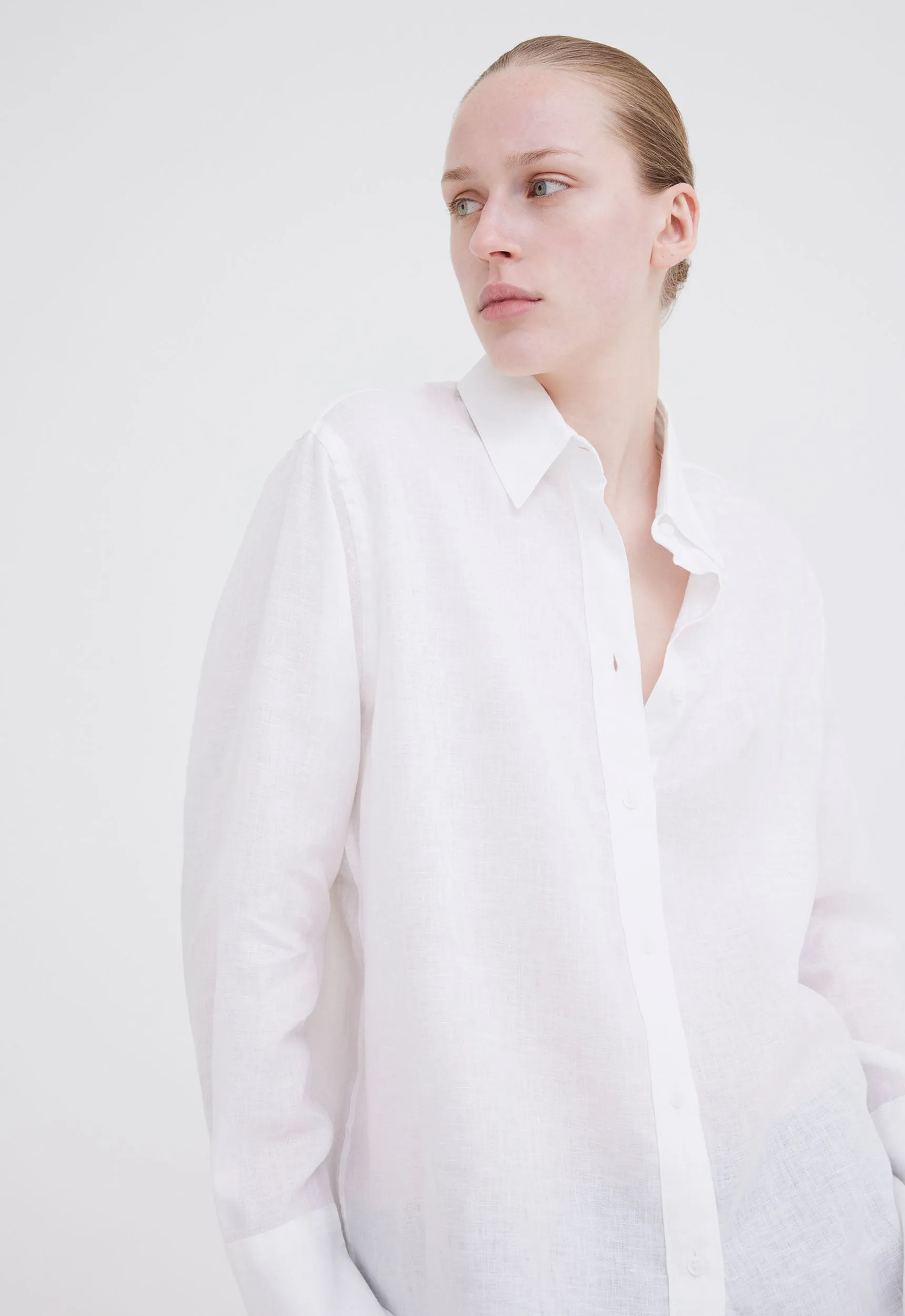 Cove Linen Shirt - White
