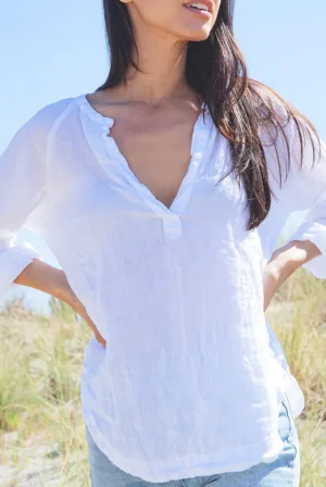 CP Shades Black Linen Livia Shirt