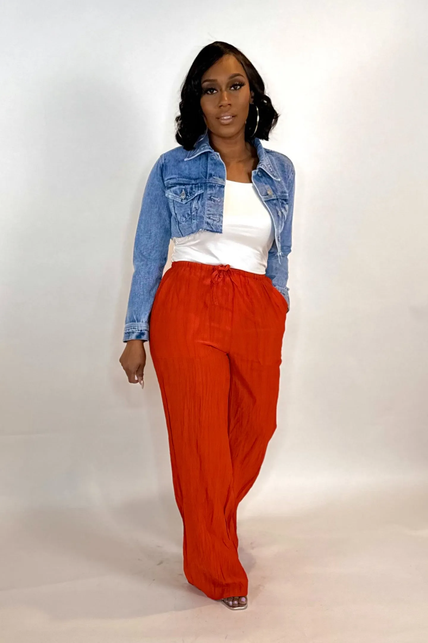CROP DENIM JACKET