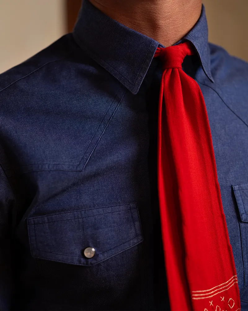 Dark Denim Western