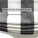 Dark Gray White Wide Stripe Linen Relaxed Roman Shade/CL1026