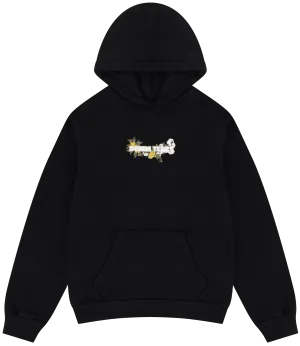 Denim Tears Embroidered Logo Hoodie Black