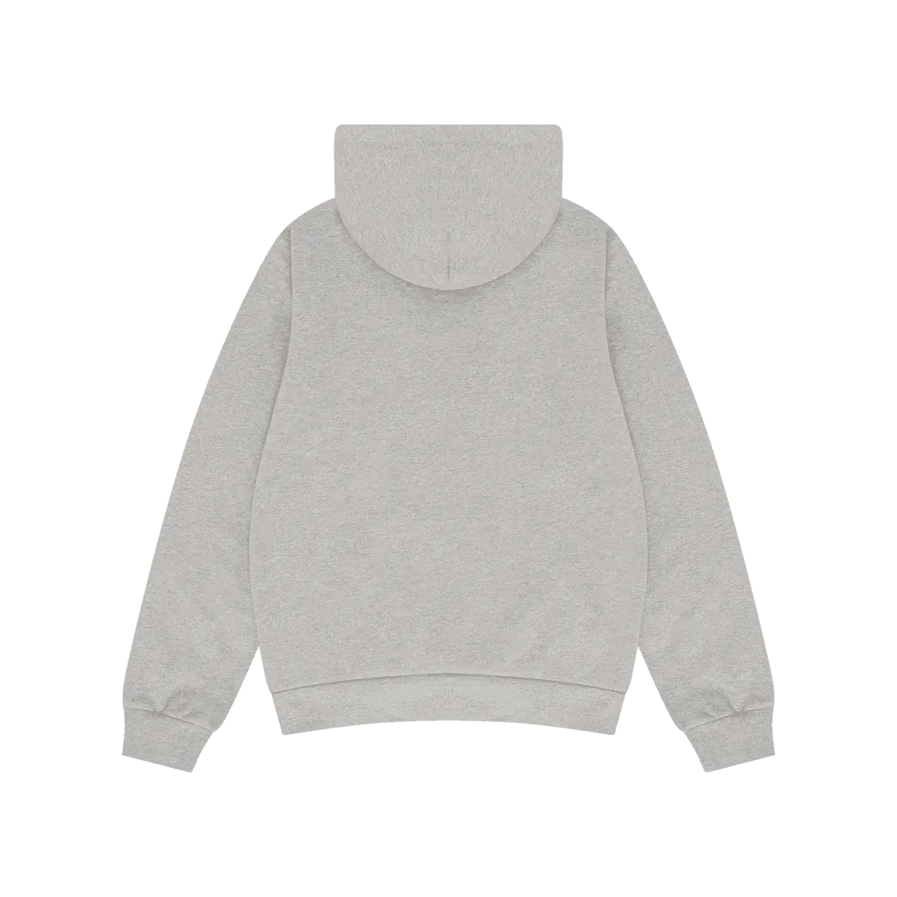 Denim Tears Embroidered Logo Hoodie Grey