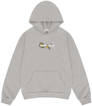 Denim Tears Embroidered Logo Hoodie Grey