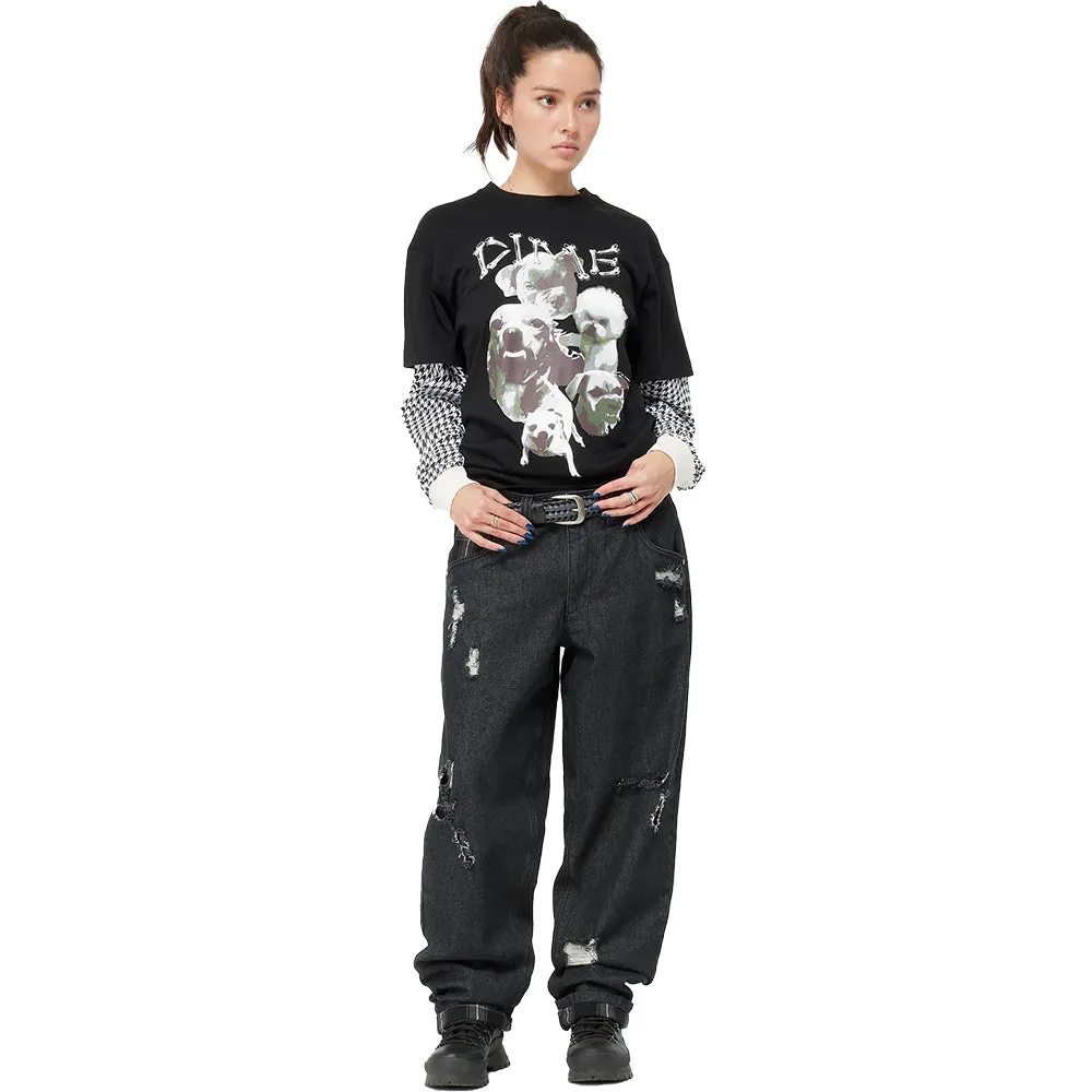 Dime MTL Secret Baggy Denim Pants Black Washed