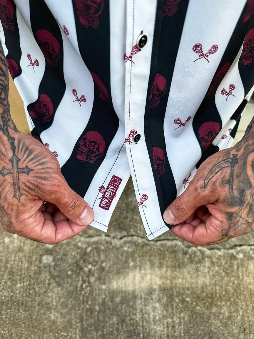 ESSENTIAL DEAD ROSE BUTTON UP