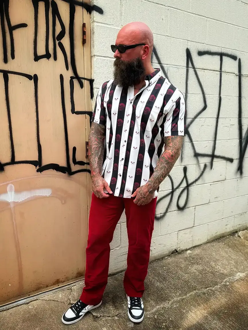 ESSENTIAL DEAD ROSE BUTTON UP