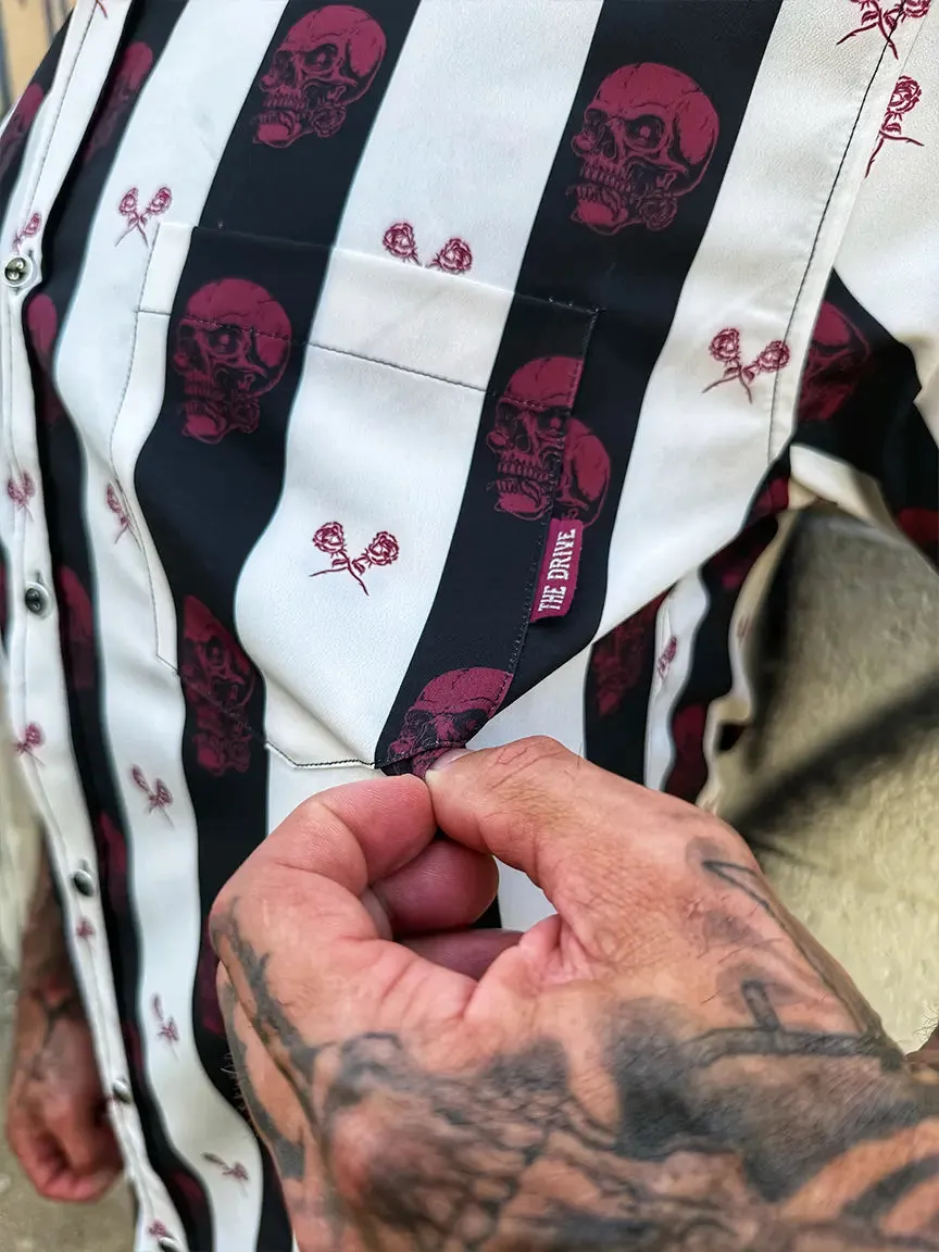 ESSENTIAL DEAD ROSE BUTTON UP