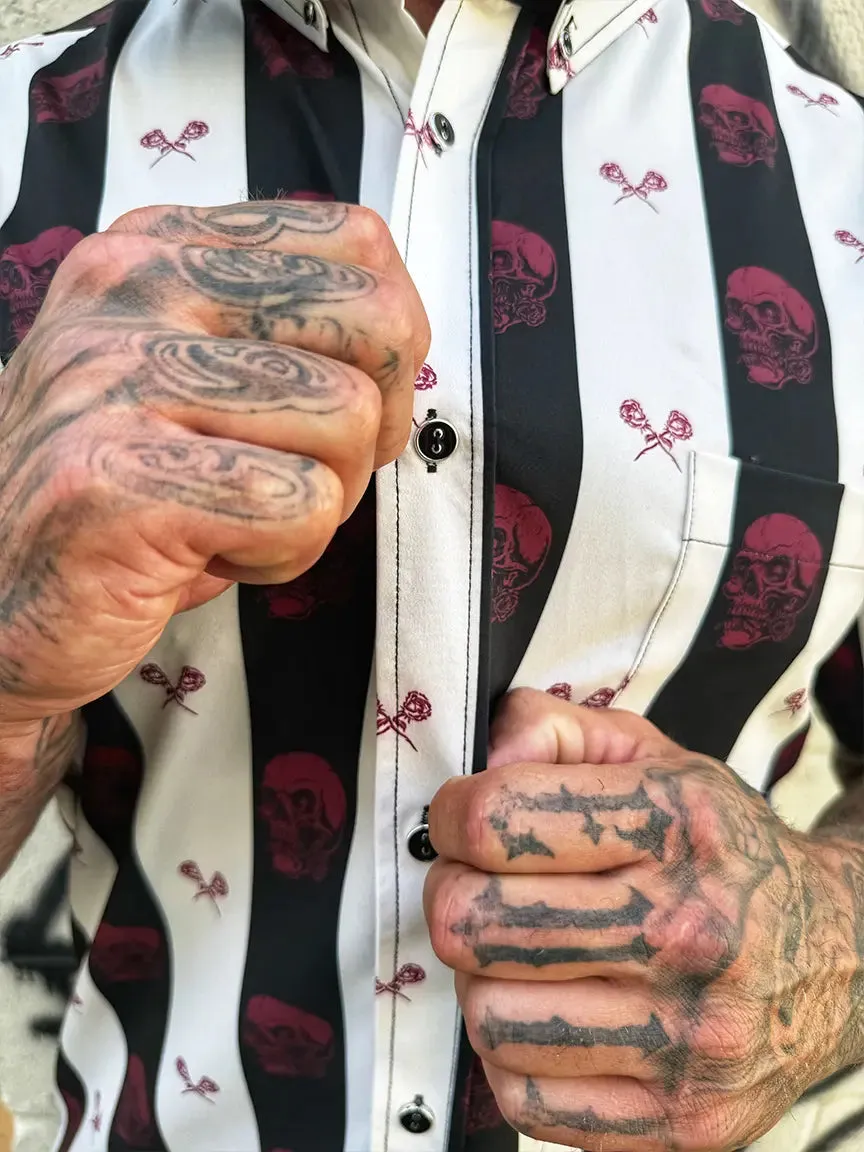 ESSENTIAL DEAD ROSE BUTTON UP