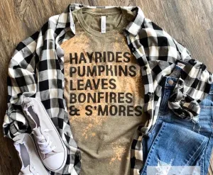 Fall List Bleached Tee