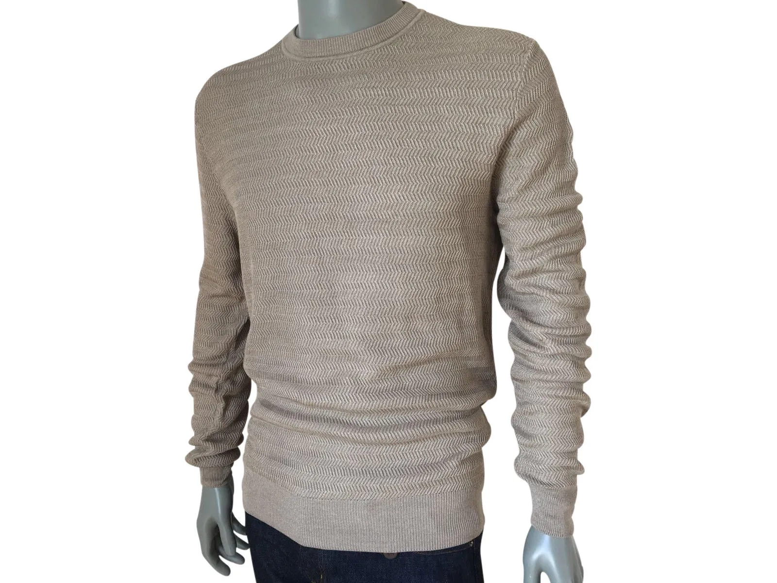Fancy Silk Crewneck Sweater