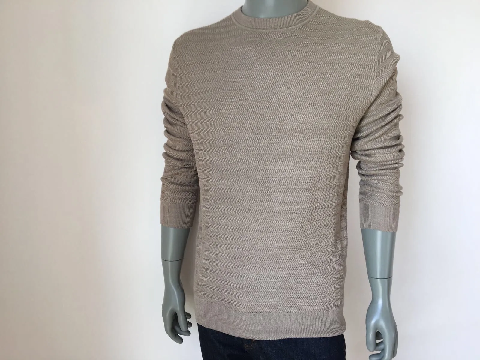 Fancy Silk Crewneck Sweater