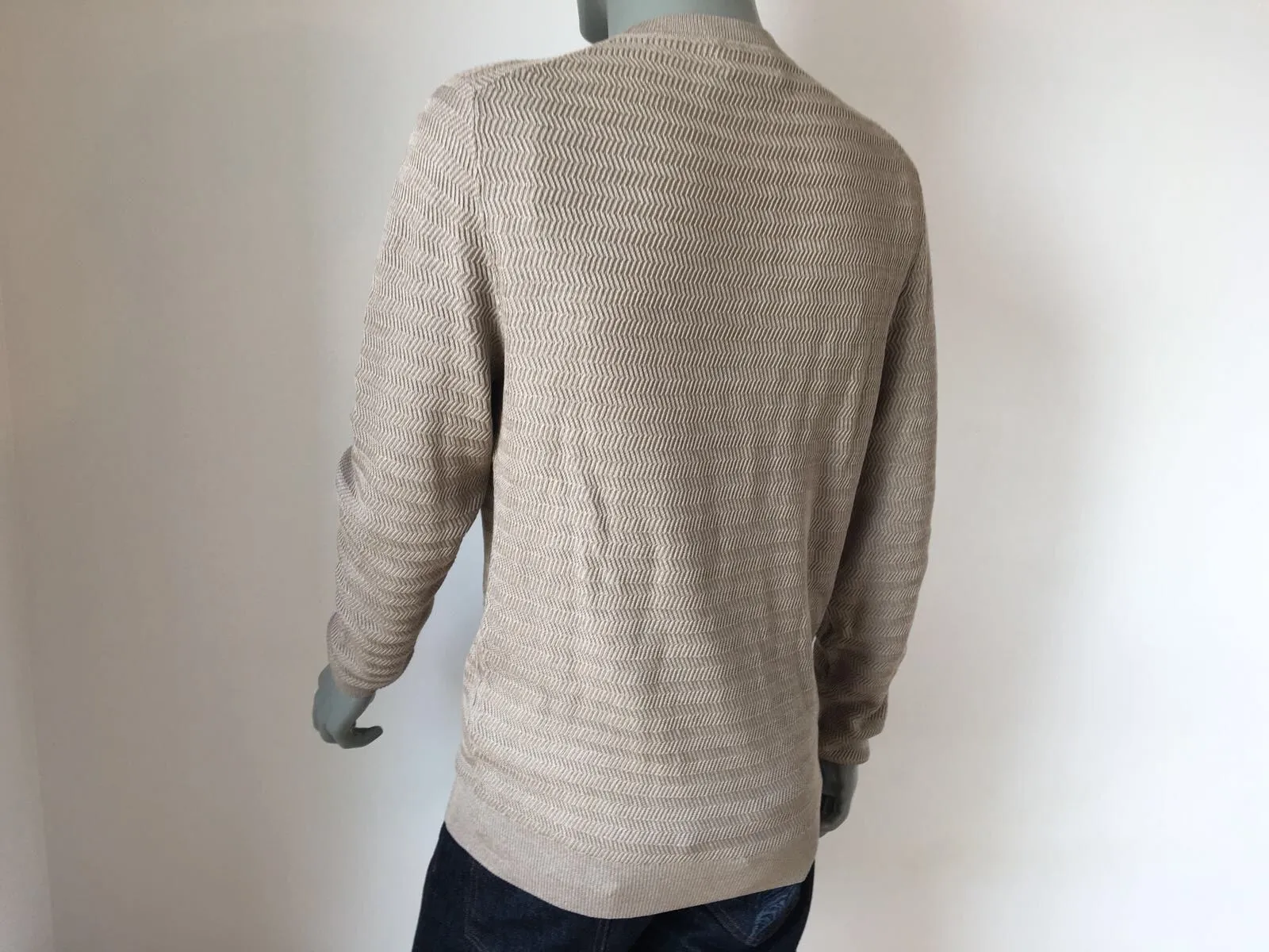 Fancy Silk Crewneck Sweater