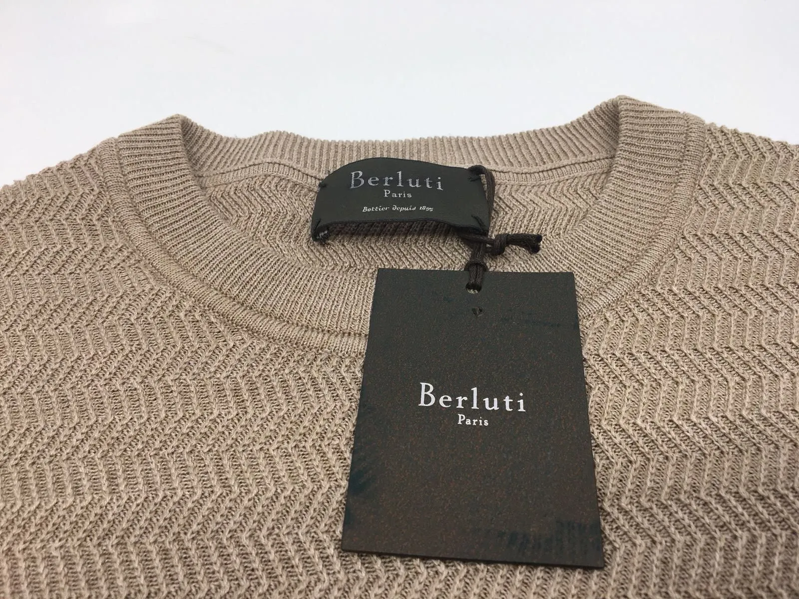 Fancy Silk Crewneck Sweater